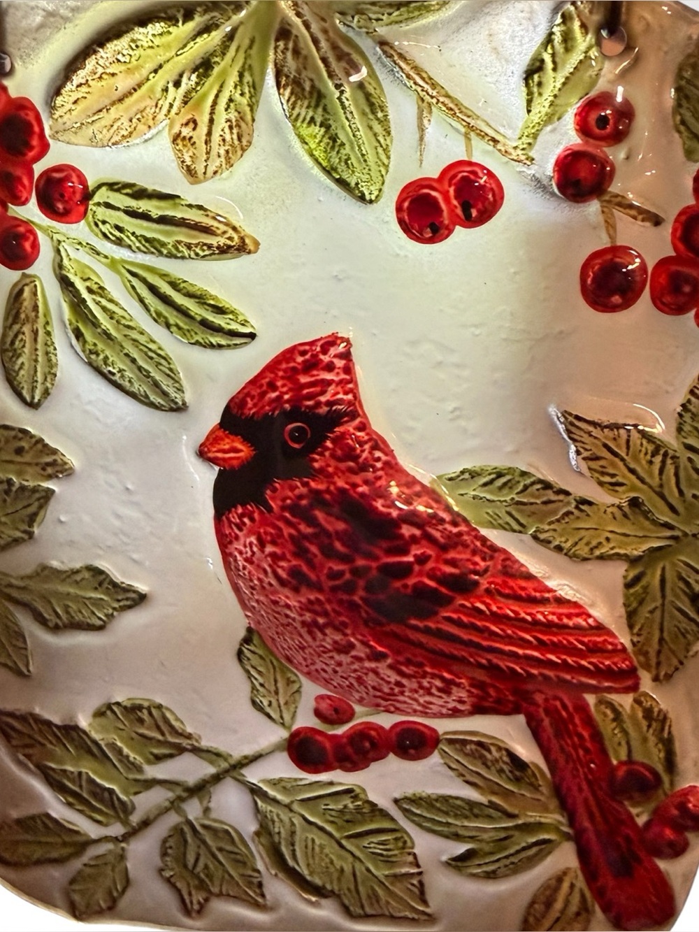 Decorative Christmas Cardinal Suncatcher